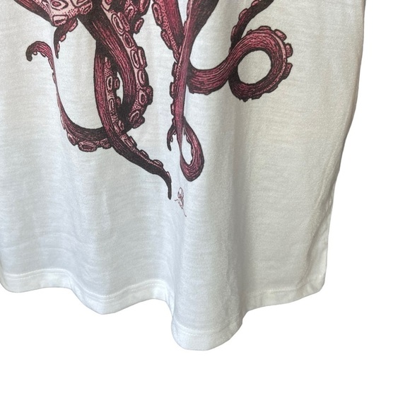 La Paz California Sur Graphic White T-Shirt, octopus- Size Large - Picture 10 of 12